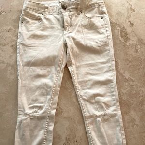 Free People white distressed jeans - size 27